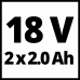 TE-CD 18/40 Li + 69 (2x 2,0Ah) Akkus fúró-csavarozó készlet  Ár: 61.740.-